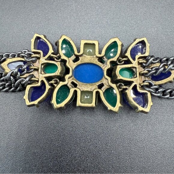 Stella & Dot Peacock Blue and Green Gemstone Bracelet - Picture 13 of 16